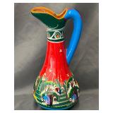 Cozumel Mexico Hand-Painted Talavera Pitcher