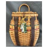 Wicker Fishing Creel Basket Backpack