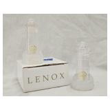 Vintage Lenox Full Lead Crystal SnP Shakers 4'H