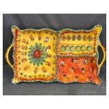 NIEMAN MARCUS Divided Serving Tray with Handles