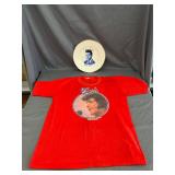 Elvis Presley Decorative Plate & T-Shirt (M)