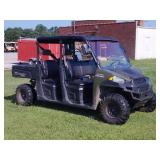 2015 Polaris ranger seats 5, hard roof, dump bed,