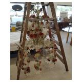 vintage Italian-style tole painted chandelier,