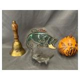 Trinket Box, Bass Ornament, Bell, Stingray