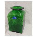 'Traditions' Green Art Glass Vase 10'H