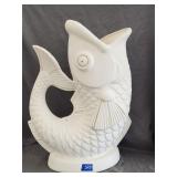 Large Open Mouth Fish Vase 23'Hx17'X8'
