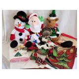 Christmas Decor Lot w/ Vintage Cabbage Patch