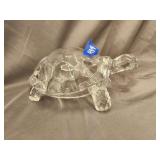 Clear Glass Turtle Statue 3'Hx8'×5'