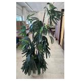 Artificial Rhapis Palm Tree in Ceramic Planter