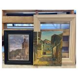 Print, Painting, & Frame with Glass