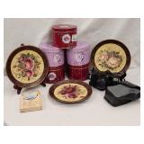 Home Decor Lot Including Vintage Chinon Camera