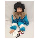 'Terri's Porcelain Dolls' Native American 23'H