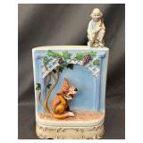 'Fox & His Grapes' Ceramic Music Box Decanter