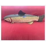 Fred Scheiber Carved Wood Rainbow Trout