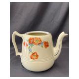 Hall's Kitchenware Ceramic Teapot- Orange Poppy