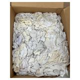 White T-Shirt Rags- 50lb Box