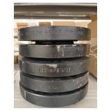 (5) Metal Pipe Flange: 3 in, 3', Female
