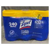 Lysol Disinfecting Wipes- 3x80 Wet Wipes