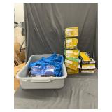 Bus Tub with Exam Gloves- Sizes S, XL