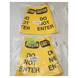 (2)packs NIP Traffic Cone Collar Sign