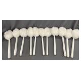 Tolco® Deluxe 12' White Toilet Bowl Mop Brush- 11