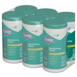 (6) CLOROX Disinfecting Wipes: 75 8' x 7' wipes