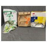 (3) 3M,, Howard Leight, & BioSoft Earplugs