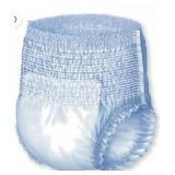 (100)pc Medline Disposable Briefs Size L