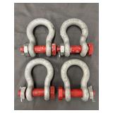 (4) Crosby 3/4' Anchor Shackles