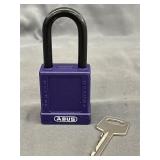 (6) ABUS 74M/40 Padlocks-Purple: 20035
