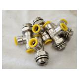 (5)New Parker Push-Fit Tee Fitting: Tee