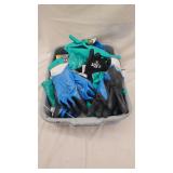 Plastic Bin w/ Glove Assortment