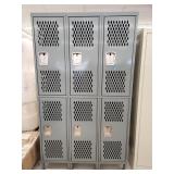 New 6 Cubby Metal Locker System 79'H