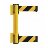 Belt Barrier, 13ft, Black w/ Yellow Stripe