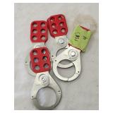 (4)Steel Lockout/Tagout  Safety Hasps 5'L
