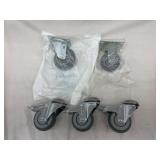 Bolt-Hole Casters w/ Brakes & 2 Plate Casters