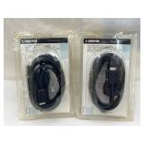 (2) GARMIN GPS PC Interface Cable with 12 Volt