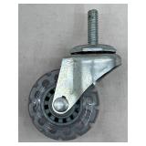 Shepherd 2' Clear Wheel Threaded Stem Casters- 10