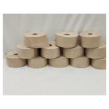 (12)New Gummed Kraft Paper Sealing Tape 3'W