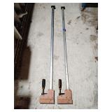 2 Jorgensen cabinet master bar clamps 48'