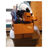 Plastic Tote, Home Goods Items