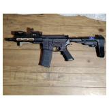5.56 semi auto rifle with a ruger lower, with