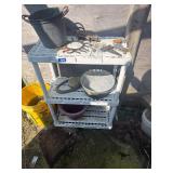 Plastic Shelf and Contents 12ï¿½x24ï¿½x32ï¿½