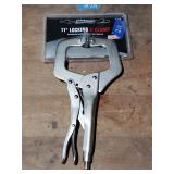 New pair of tool shop 11' locking c-clamp pliers