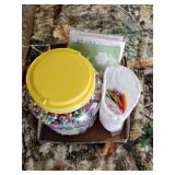 Fuse bead sets, and jug of beads