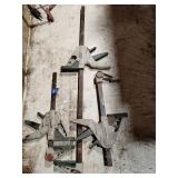 3 Masterforce bar clamps one is 24' 2 are 6'
