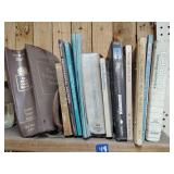 Smithing and metal working books and first aid kit