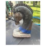 Art Deco Metal Horse Book end 7ï¿½