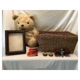 Basket, Bear, Frame, Wheels, Warm Packs
