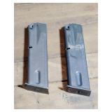 2 Metal 9mm magazines, check-mate ind., and